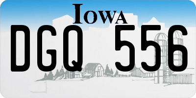 IA license plate DGQ556