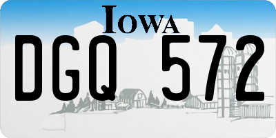 IA license plate DGQ572
