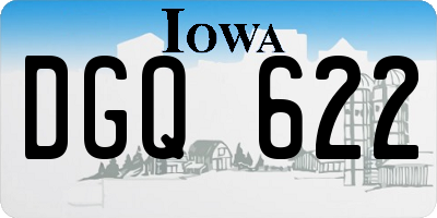IA license plate DGQ622