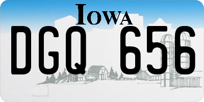IA license plate DGQ656