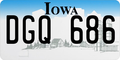 IA license plate DGQ686
