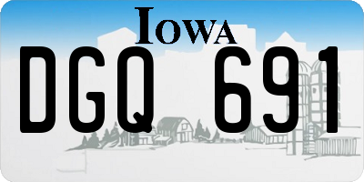 IA license plate DGQ691
