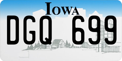 IA license plate DGQ699