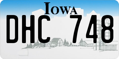 IA license plate DHC748
