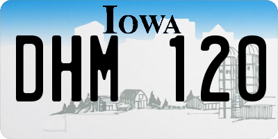 IA license plate DHM120