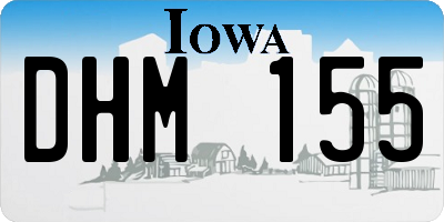 IA license plate DHM155