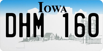 IA license plate DHM160