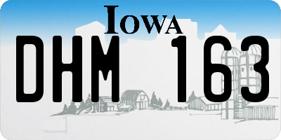 IA license plate DHM163