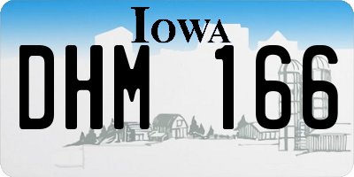 IA license plate DHM166