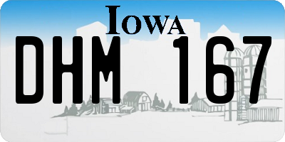 IA license plate DHM167