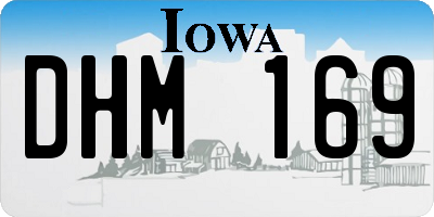 IA license plate DHM169