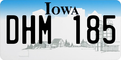 IA license plate DHM185