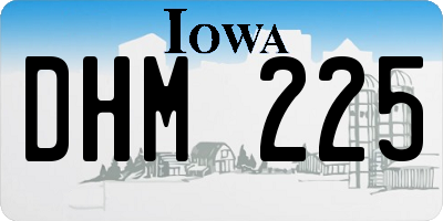 IA license plate DHM225