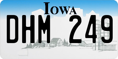 IA license plate DHM249