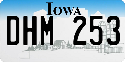 IA license plate DHM253