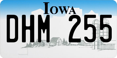 IA license plate DHM255