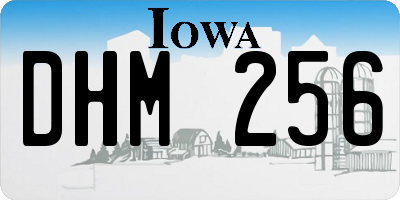 IA license plate DHM256