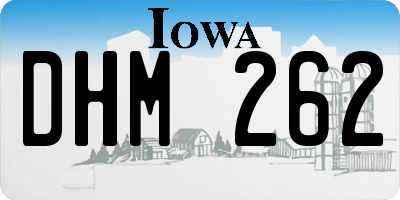 IA license plate DHM262