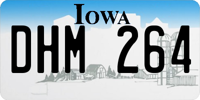 IA license plate DHM264