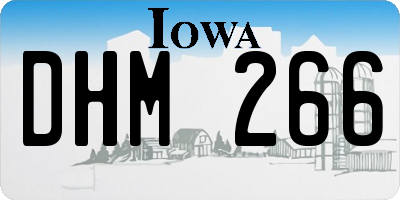 IA license plate DHM266