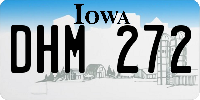 IA license plate DHM272