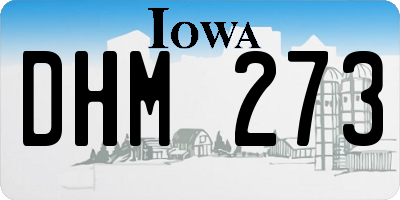 IA license plate DHM273