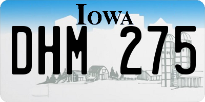 IA license plate DHM275