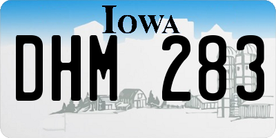 IA license plate DHM283