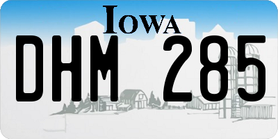 IA license plate DHM285