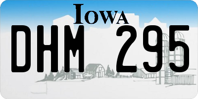 IA license plate DHM295