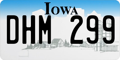 IA license plate DHM299