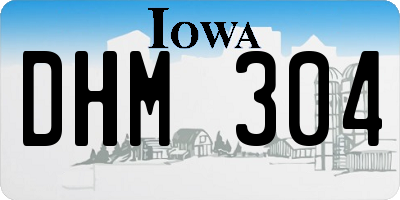 IA license plate DHM304