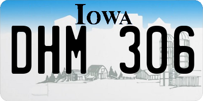 IA license plate DHM306