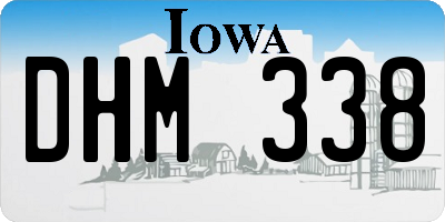 IA license plate DHM338