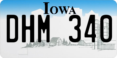 IA license plate DHM340