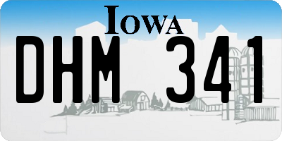 IA license plate DHM341