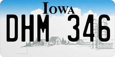 IA license plate DHM346