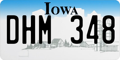 IA license plate DHM348