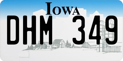 IA license plate DHM349