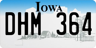 IA license plate DHM364