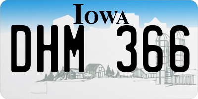 IA license plate DHM366