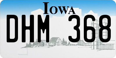 IA license plate DHM368