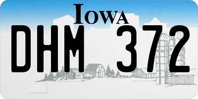 IA license plate DHM372