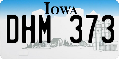 IA license plate DHM373