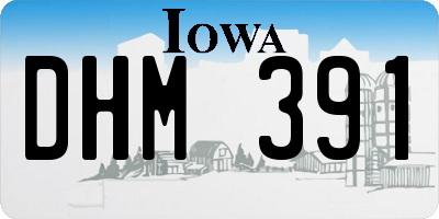 IA license plate DHM391