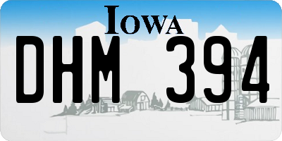 IA license plate DHM394