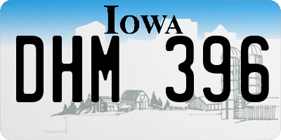 IA license plate DHM396