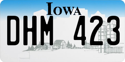 IA license plate DHM423