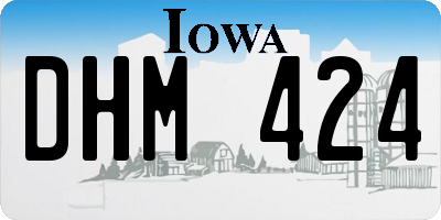 IA license plate DHM424