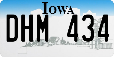 IA license plate DHM434